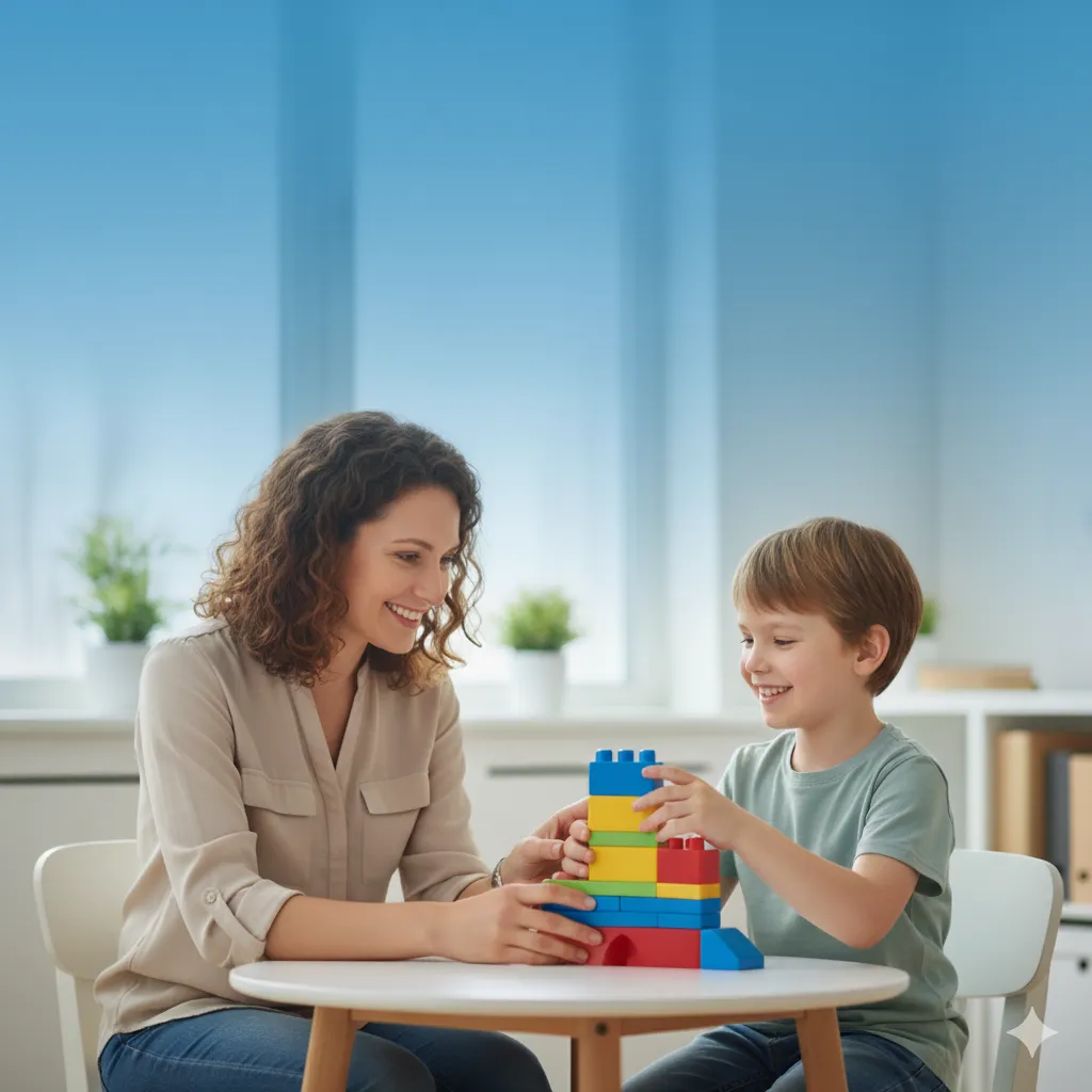 Child engaged in ABA therapy session at ABC Learning Centre
